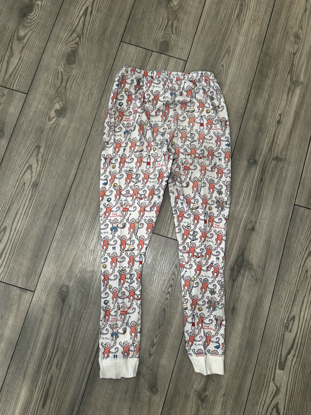 Roller Rabbit White Kids Fox Print Leggings with Orange & Blue Accents - Picture 3 of 3